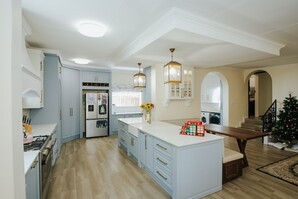Custom kitchen with built-in cupboards